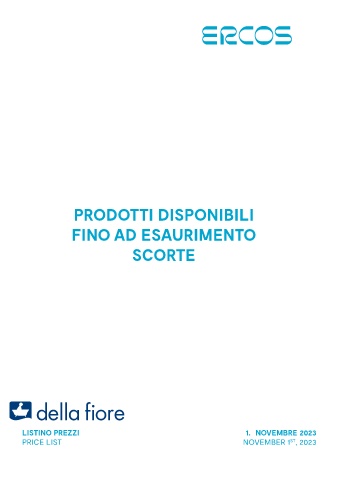 ERCOS - Listino Prodotti in Esaurimento